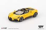 Mini GT 1/64 Bugatti W16 Mistral Yellow